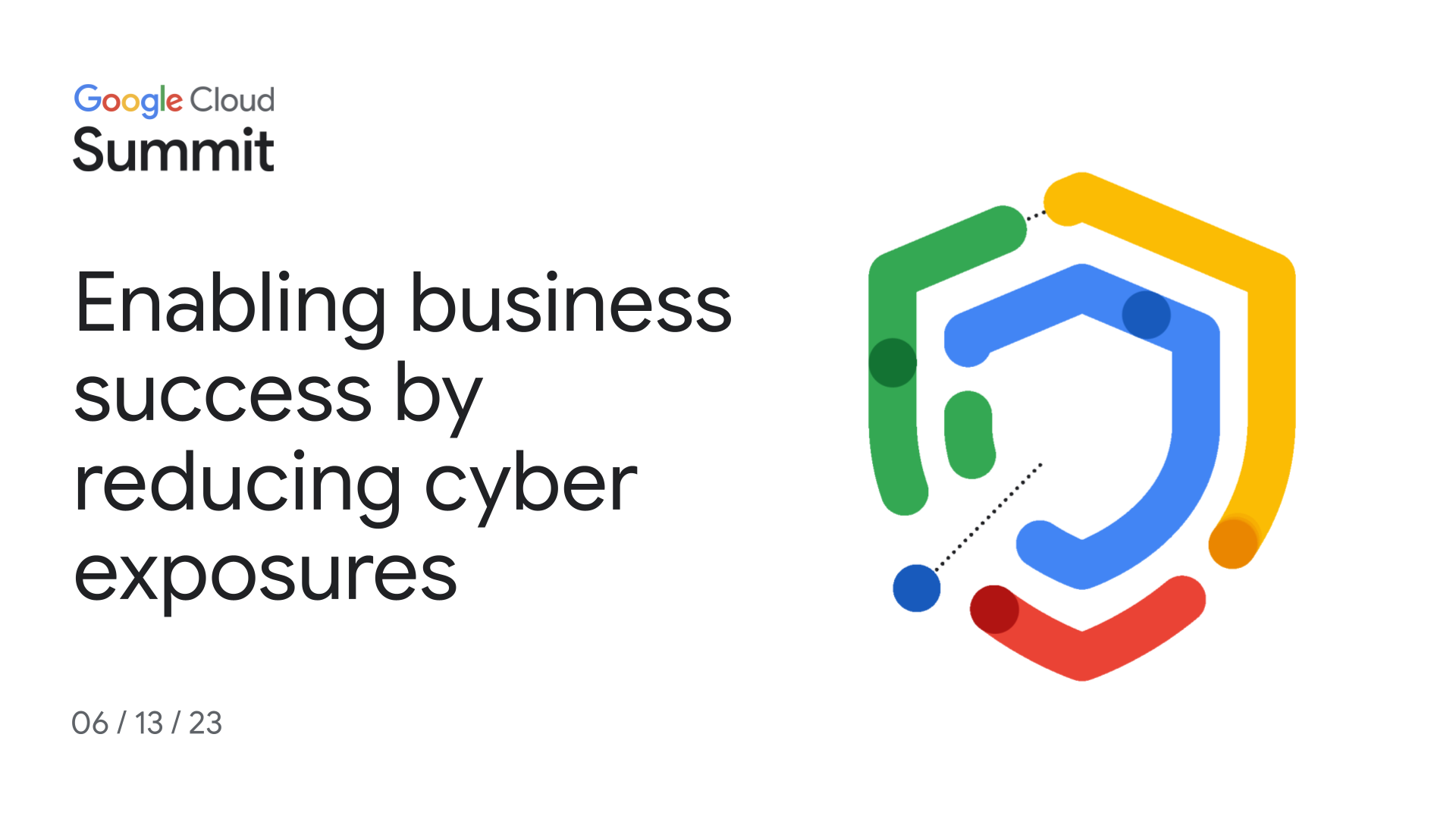 Security shield in Google colors