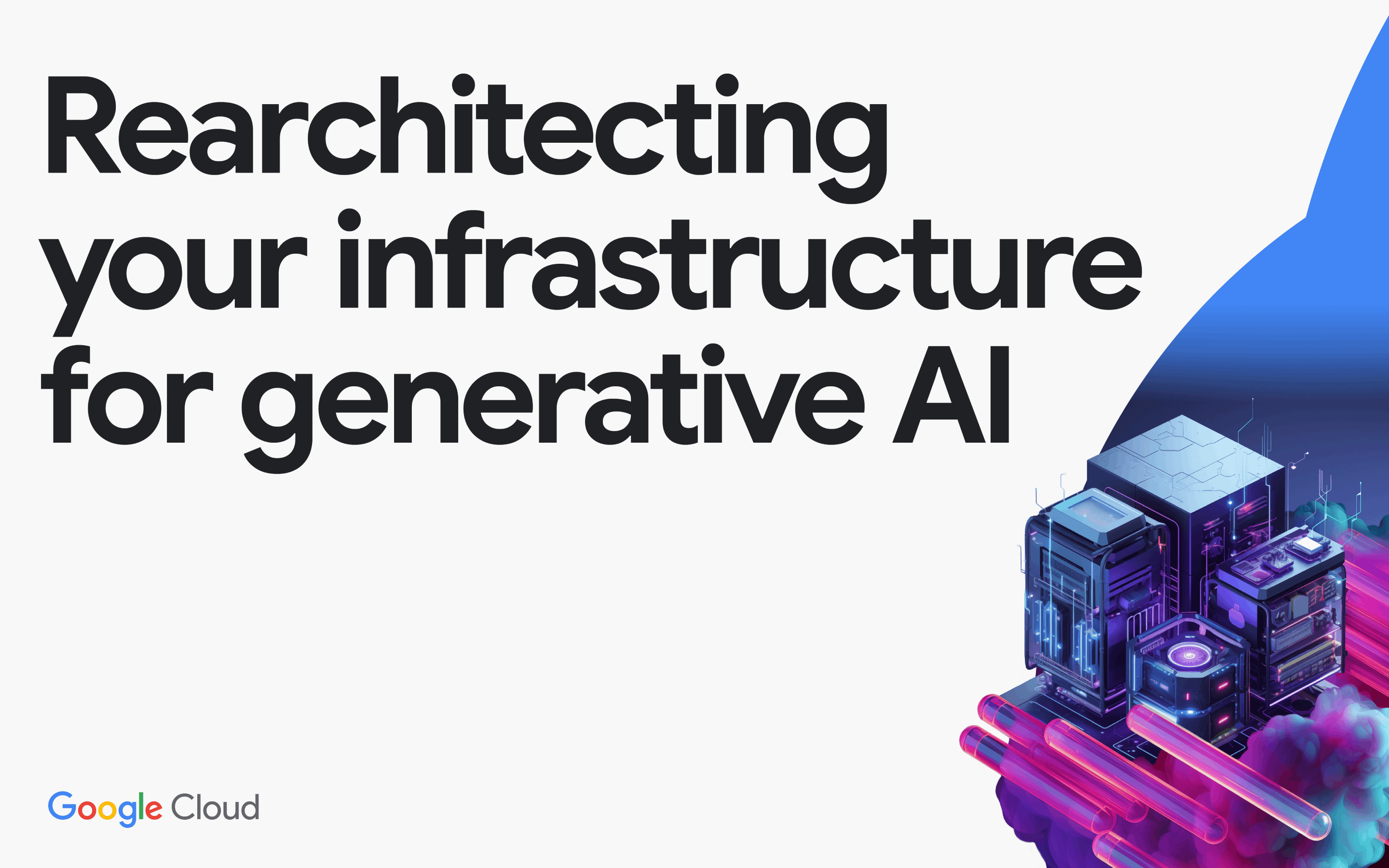 Copertina del report "Ridefinizione dell'infrastruttura per l'AI generativa"