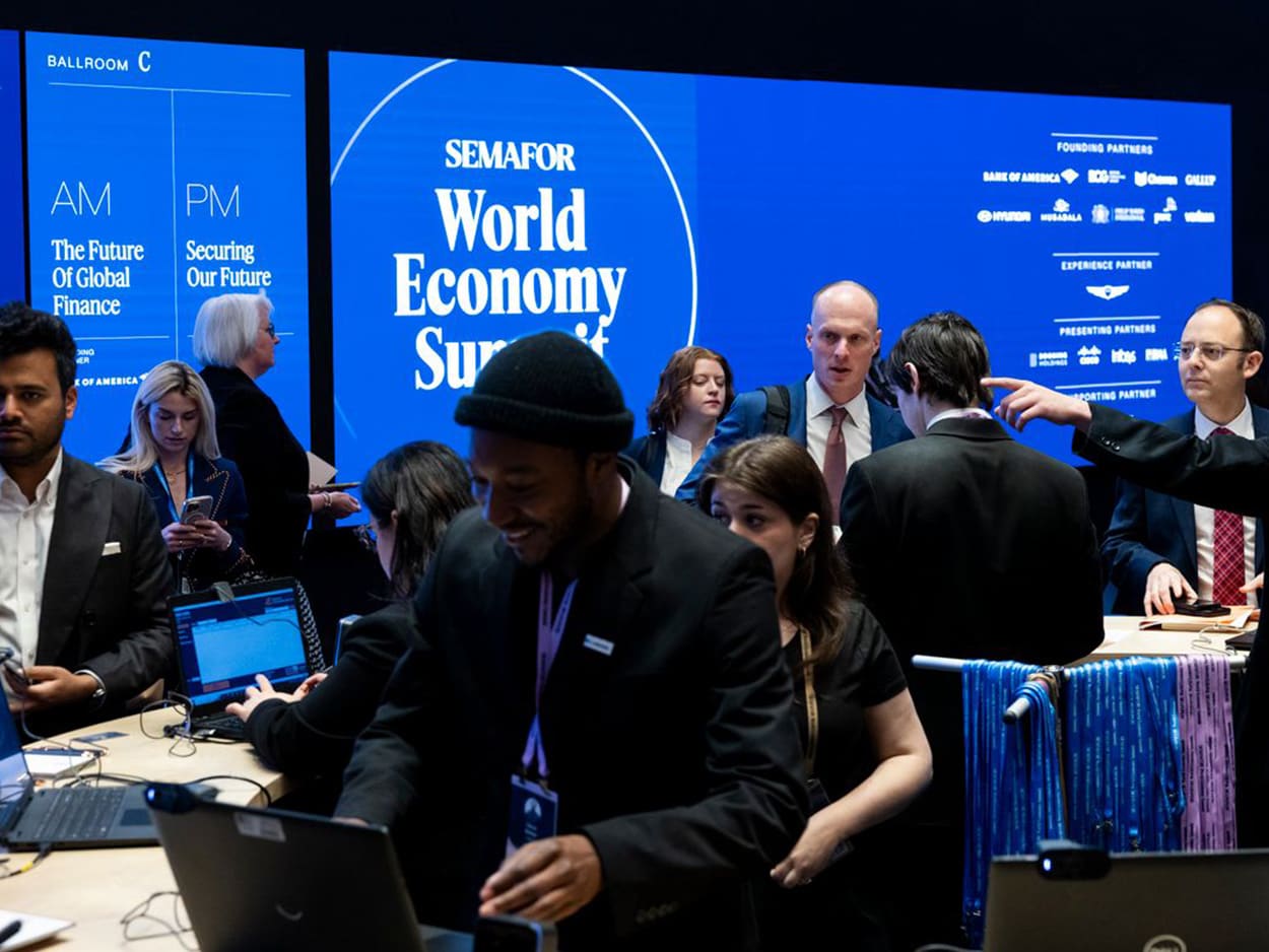 Global CEOs and leaders at Semafor World Economy Summit